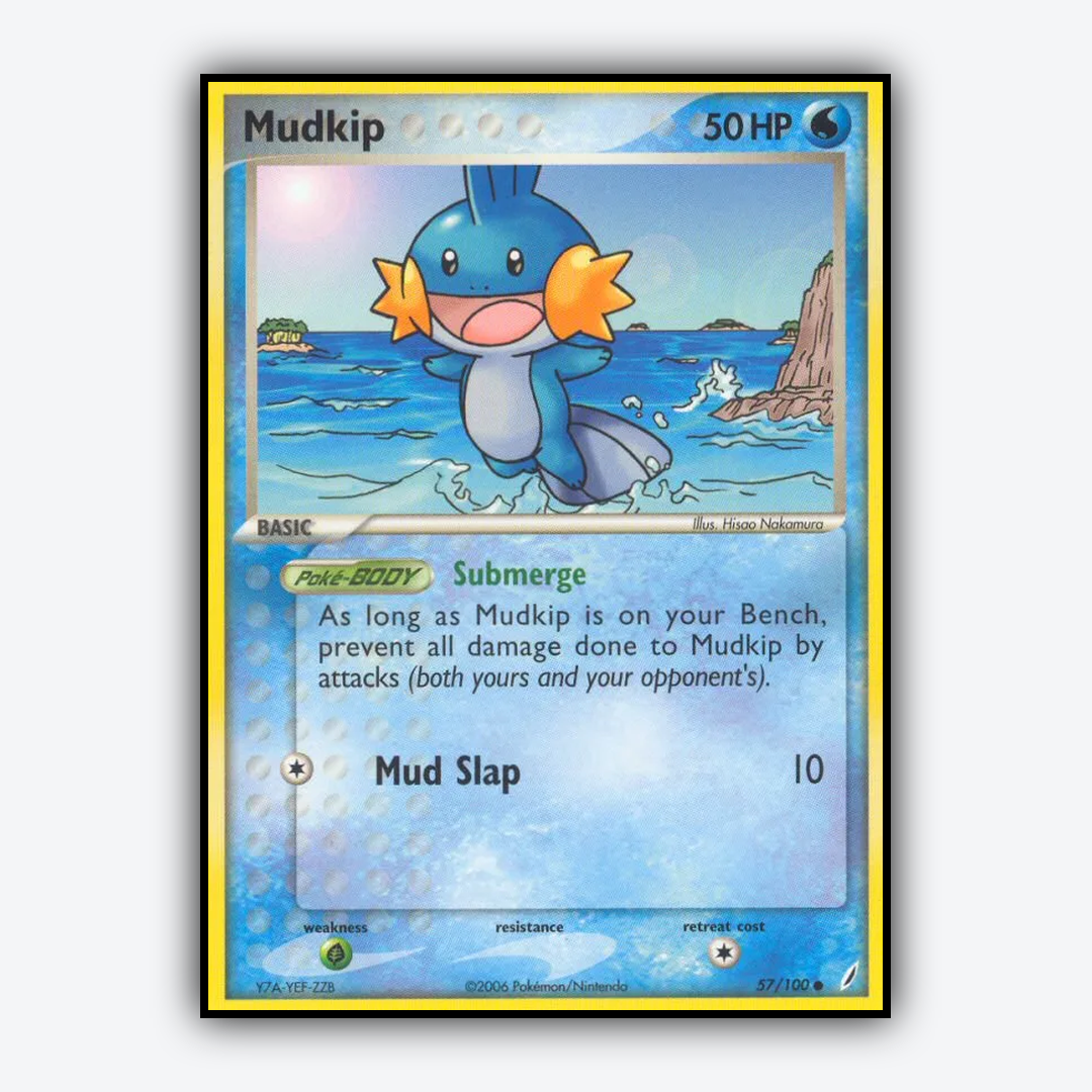 Mudkip 057/100 - Crystal Guardians Set - Card Rug