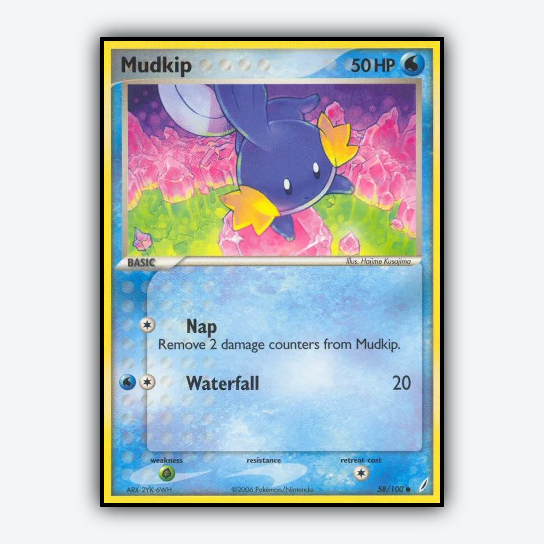 Mudkip 058/100 - Crystal Guardians Set - Card Rug