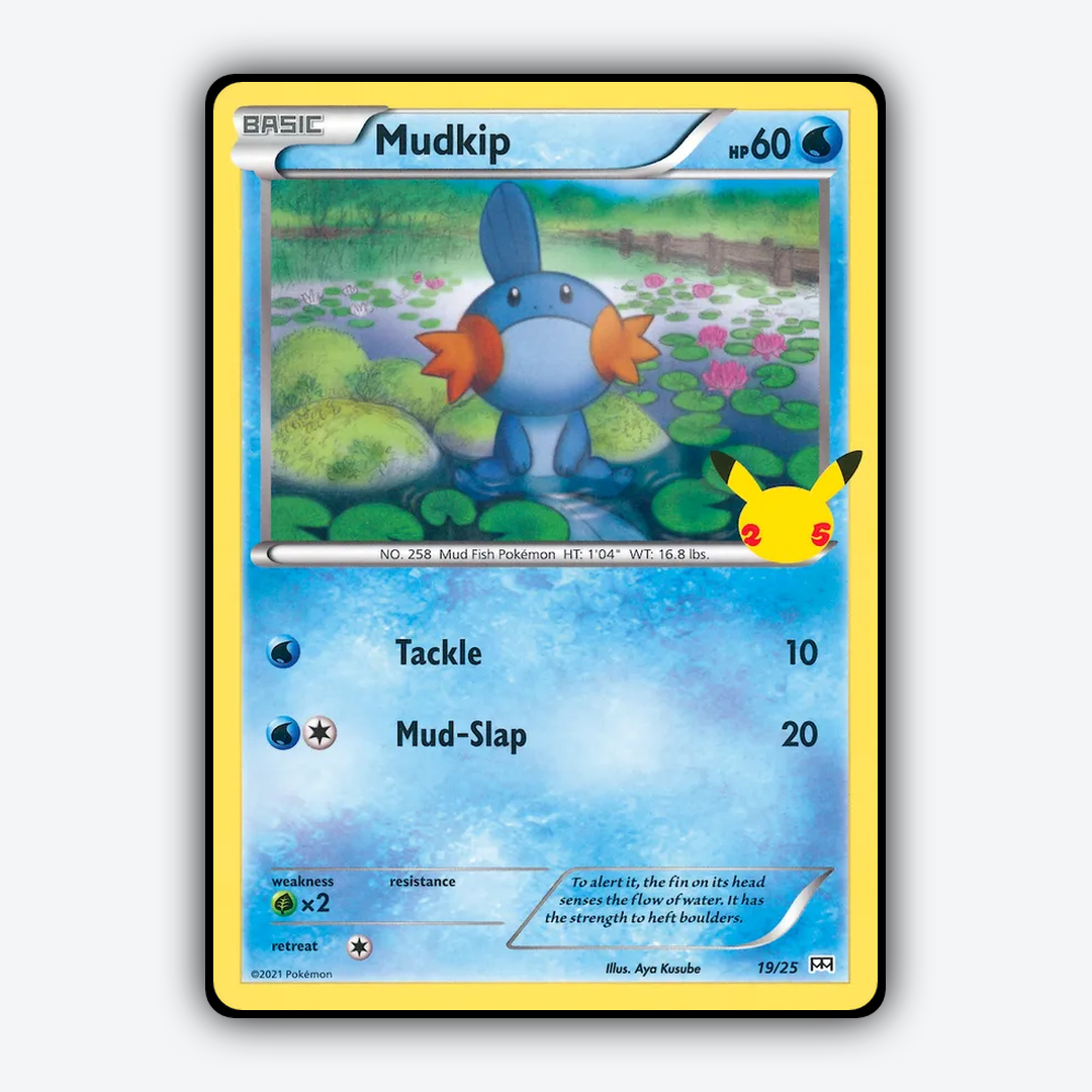 Mudkip 019/25 - McDonald's Collection 2021 Set - Card Rug