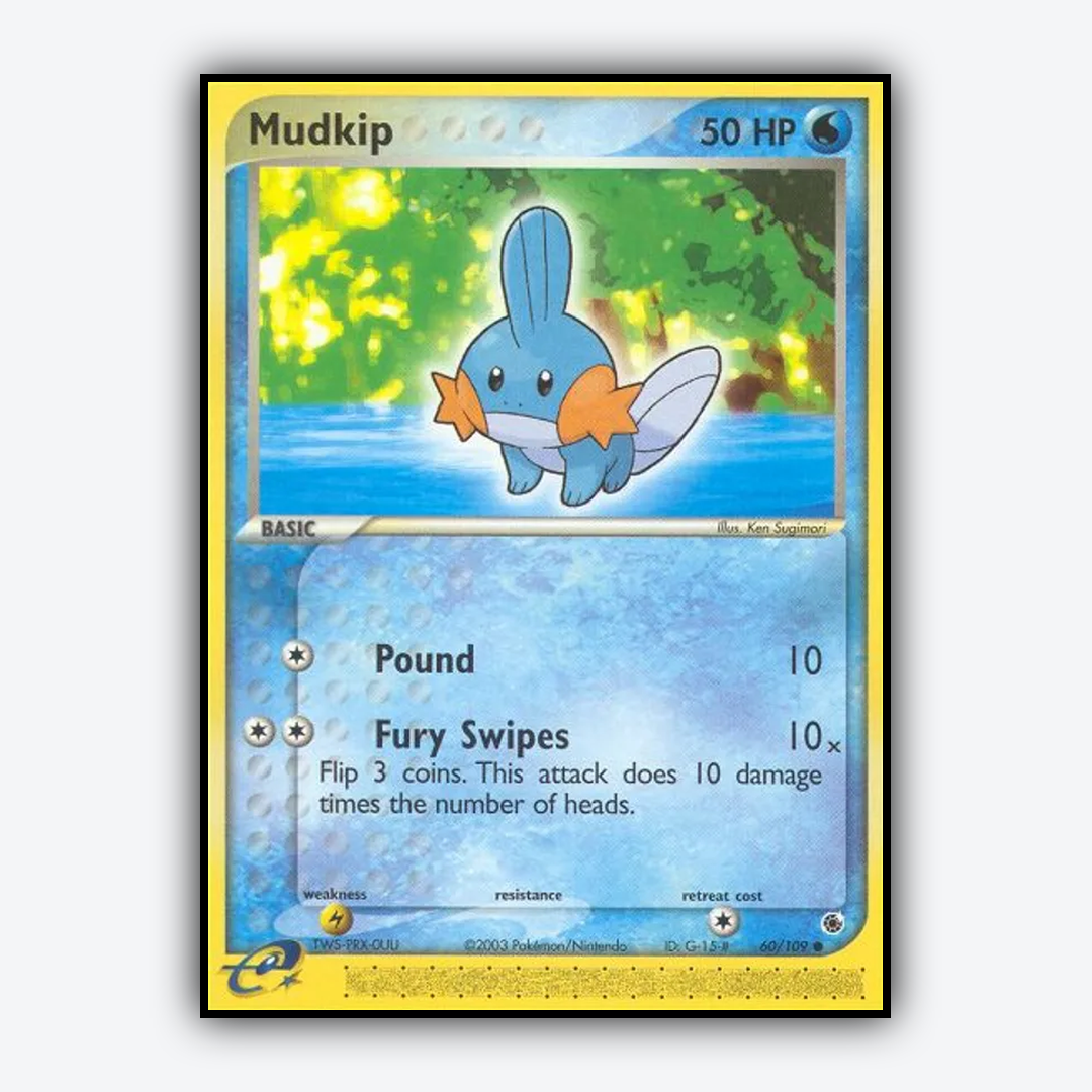Mudkip 060/109 - Ruby & Sapphire Set - Card Rug