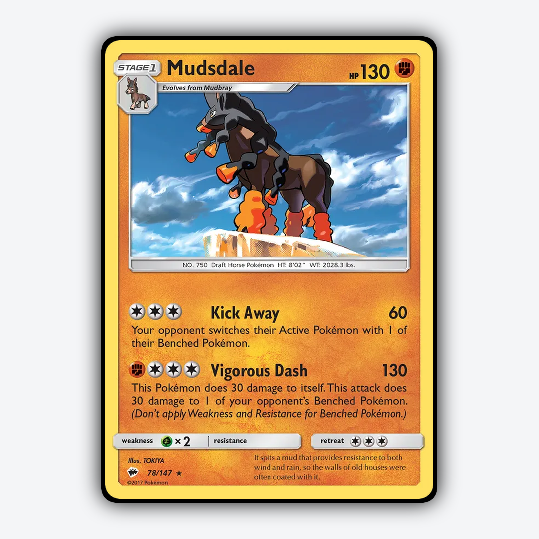 Mudsdale 078/147 - Burning Shadows Set - Card Rug