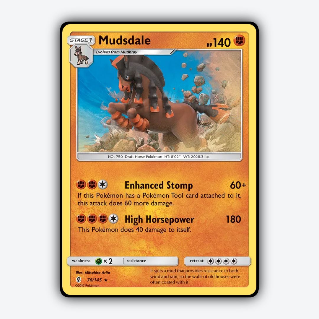 Mudsdale 076/145 - Guardians Rising Set - Card Rug