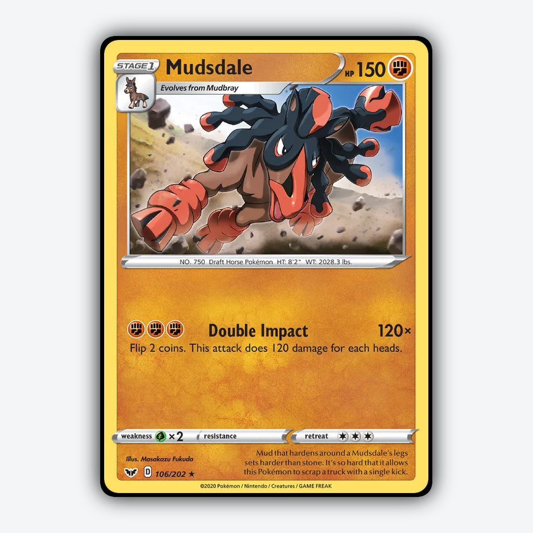 Mudsdale 106/202 - Sword & Shield Set - Card Rug