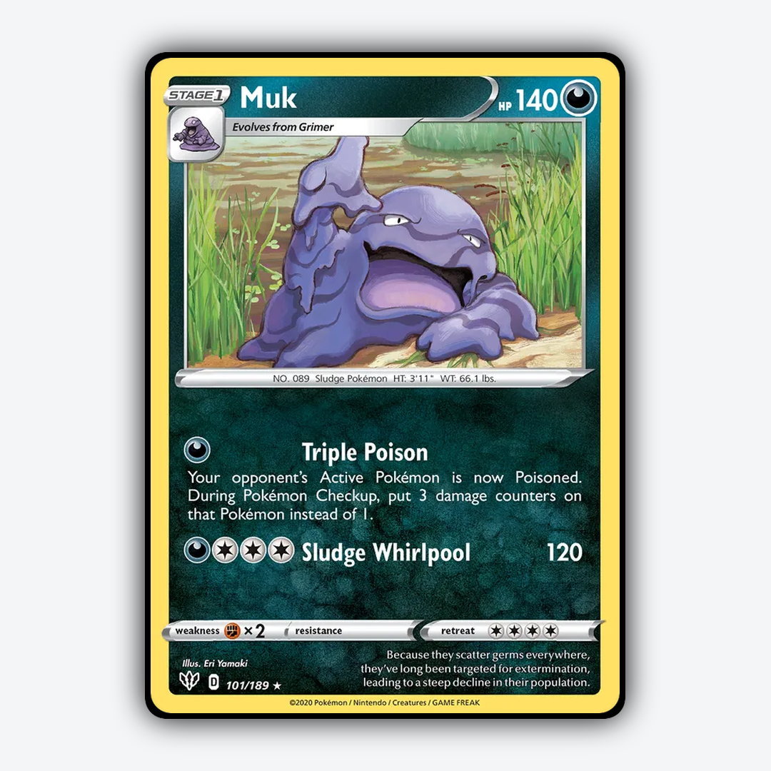 Muk 101/189 - Darkness Ablaze Set - Card Rug