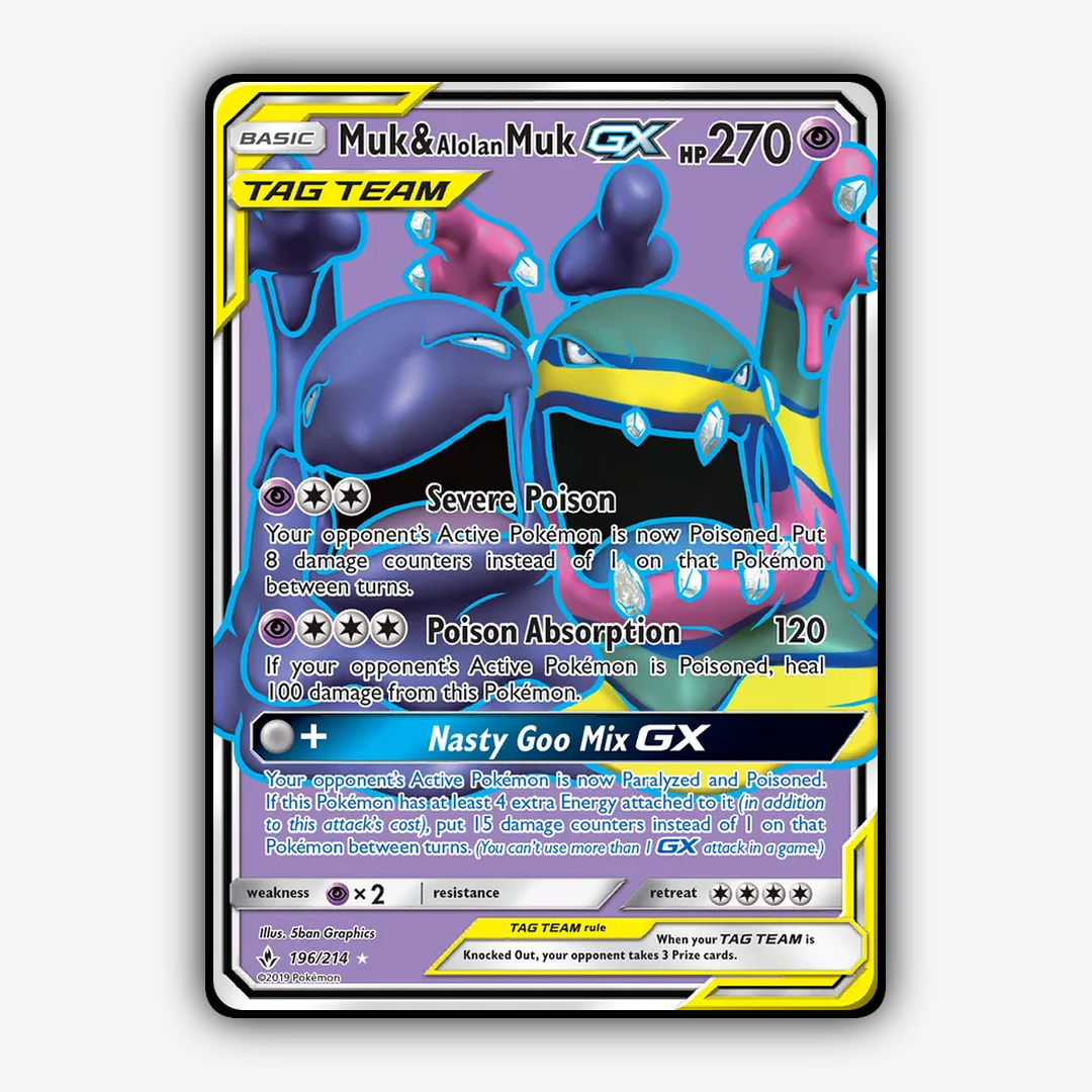Muk & Alolan Muk-GX 196/214 - Unbroken Bonds Set - Card Rug