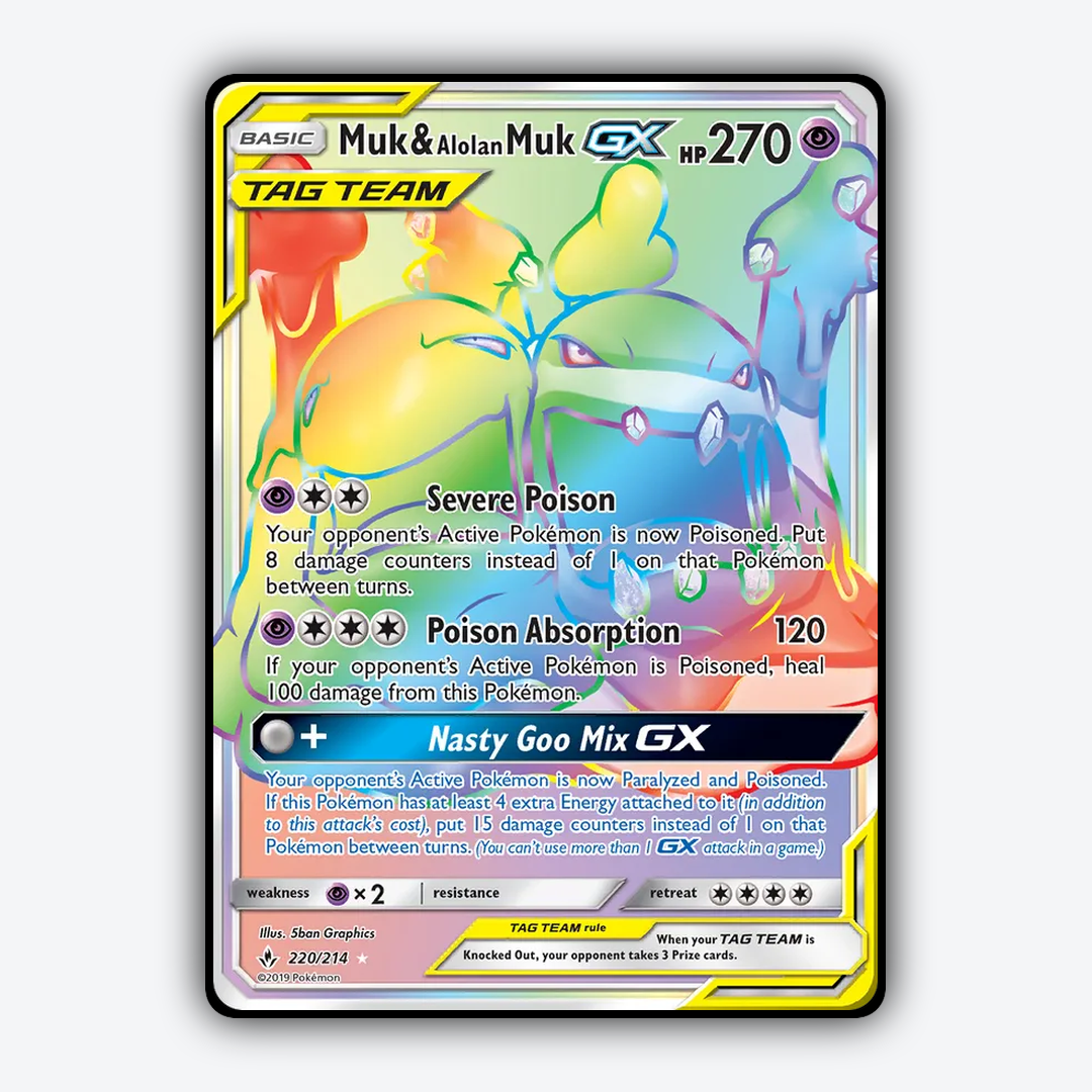 Muk & Alolan Muk-GX 220/214 - Unbroken Bonds Set - Card Rug