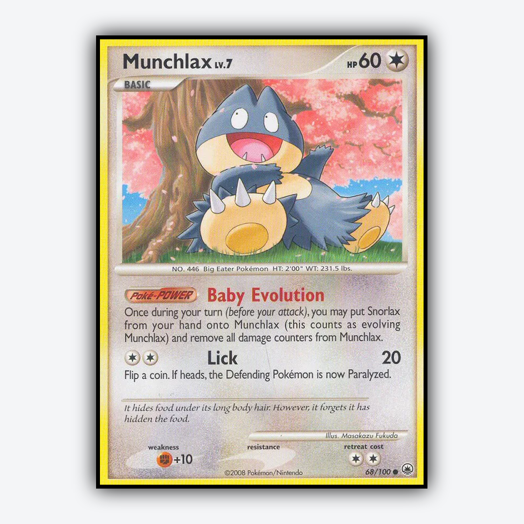 Munchlax 068/100 - Majestic Dawn Set - Card Rug