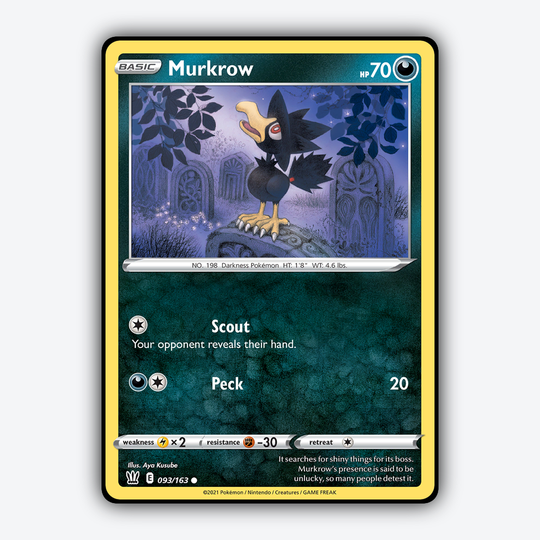 Murkrow 093/163 - Battle Styles Set - Card Rug