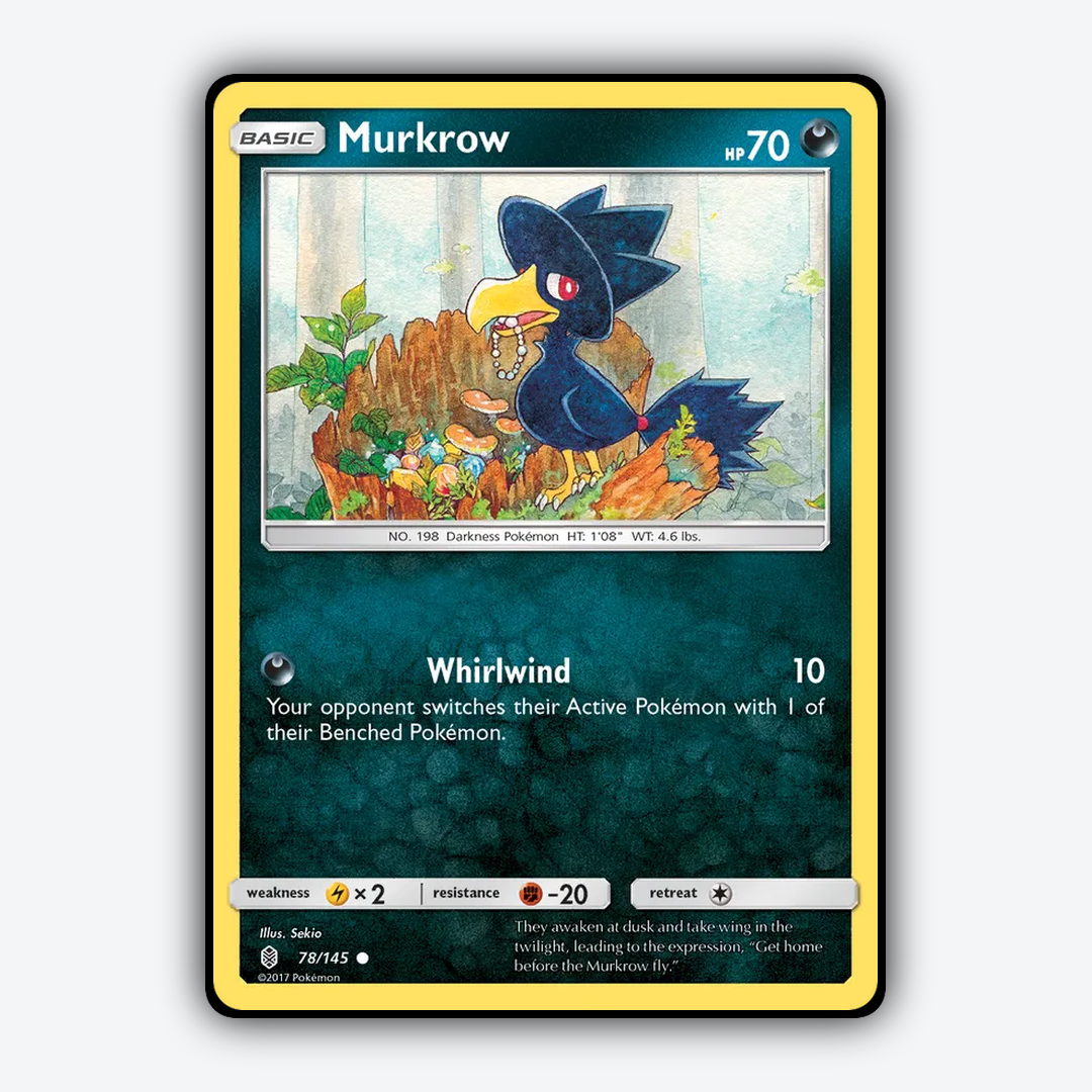 Murkrow 078/145 - Guardians Rising Set - Card Rug