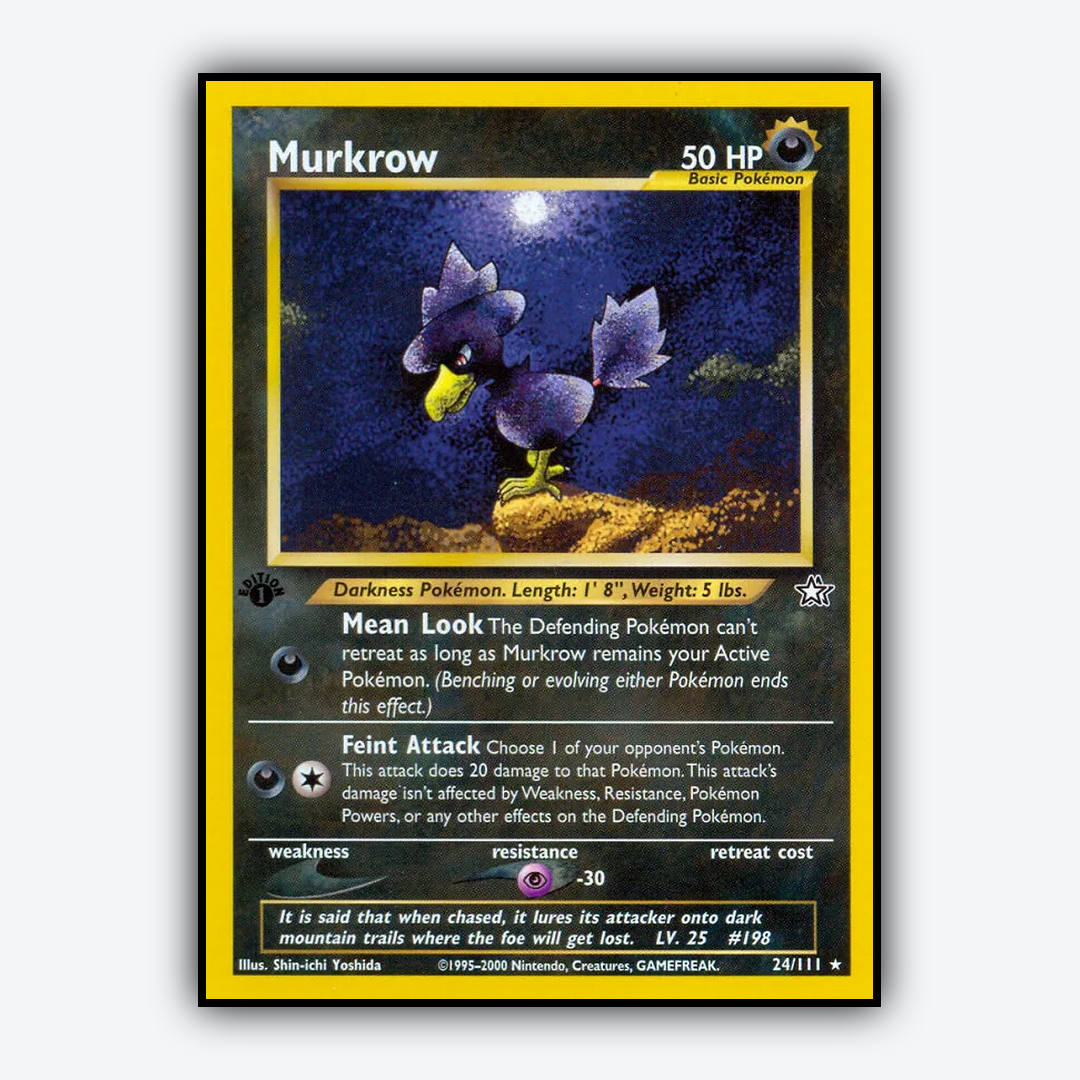 Murkrow 024/111 - Neo Genesis Set - Card Rug