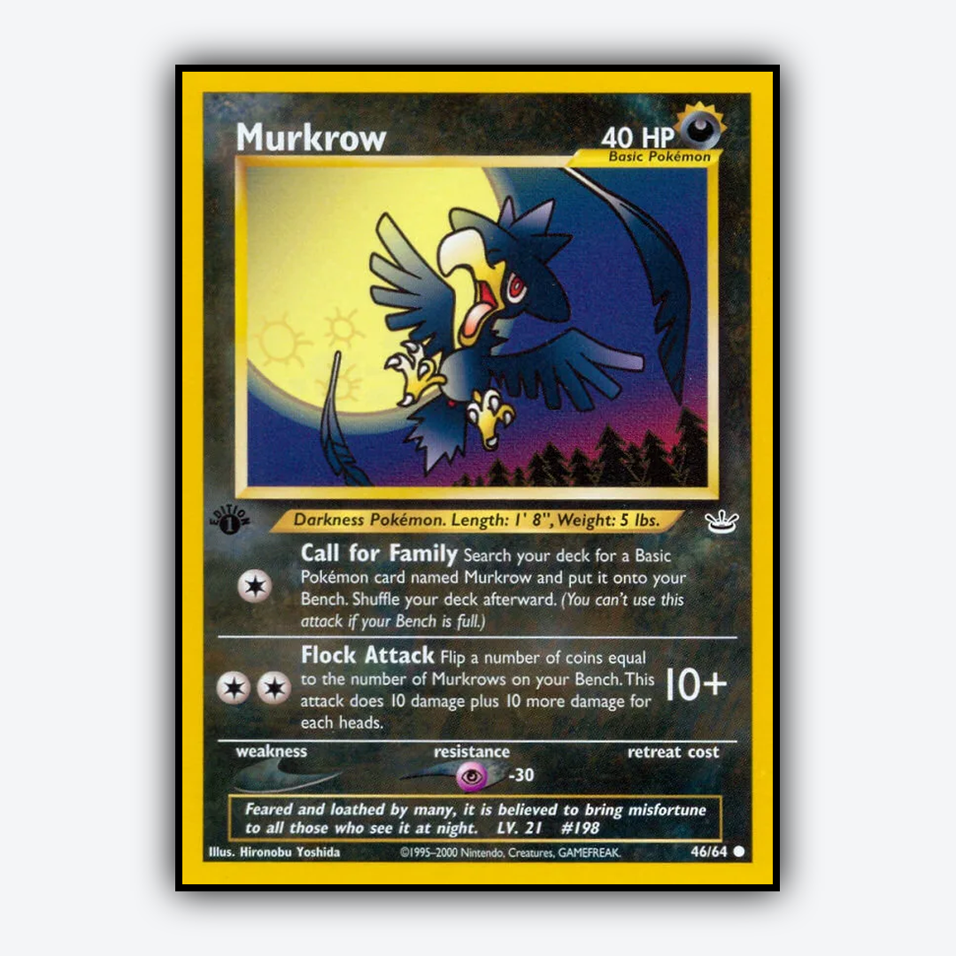 Murkrow 046/64 - Neo Revelation Set - Card Rug