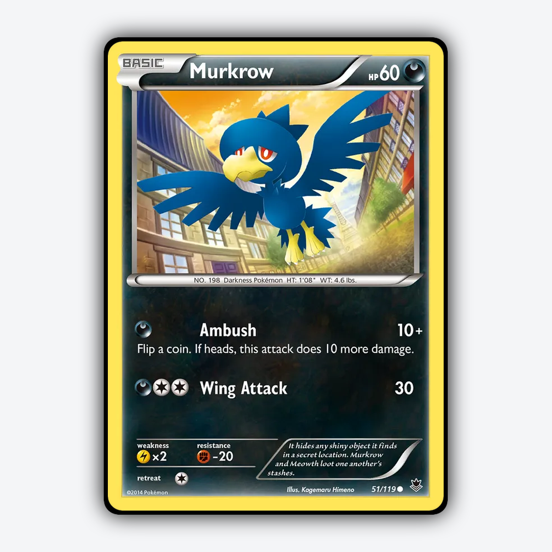 Murkrow 051/119 - Phantom Forces Set - Card Rug