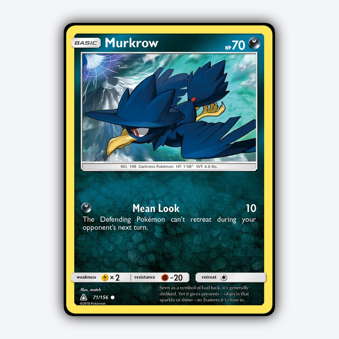 Murkrow 071/156 - Ultra Prism Set - Card Rug