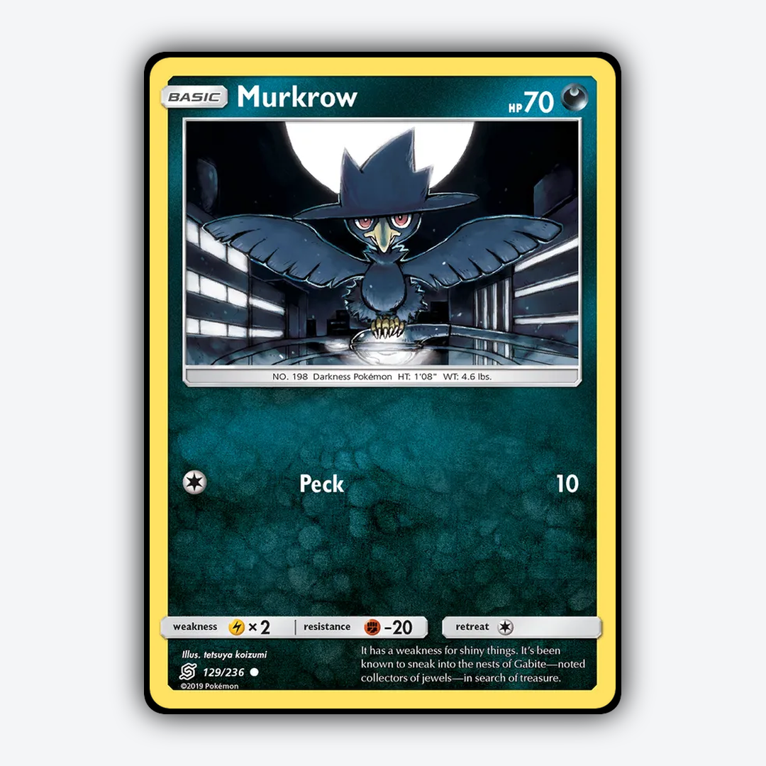 Murkrow 129/236 - Unified Minds Set - Card Rug