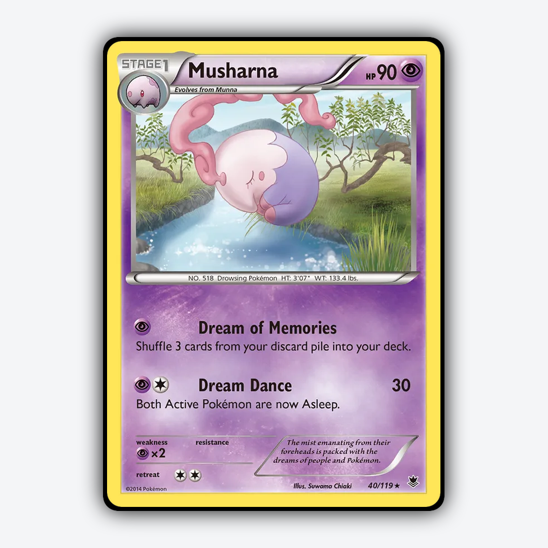 Musharna 040/119 - Phantom Forces Set - Card Rug