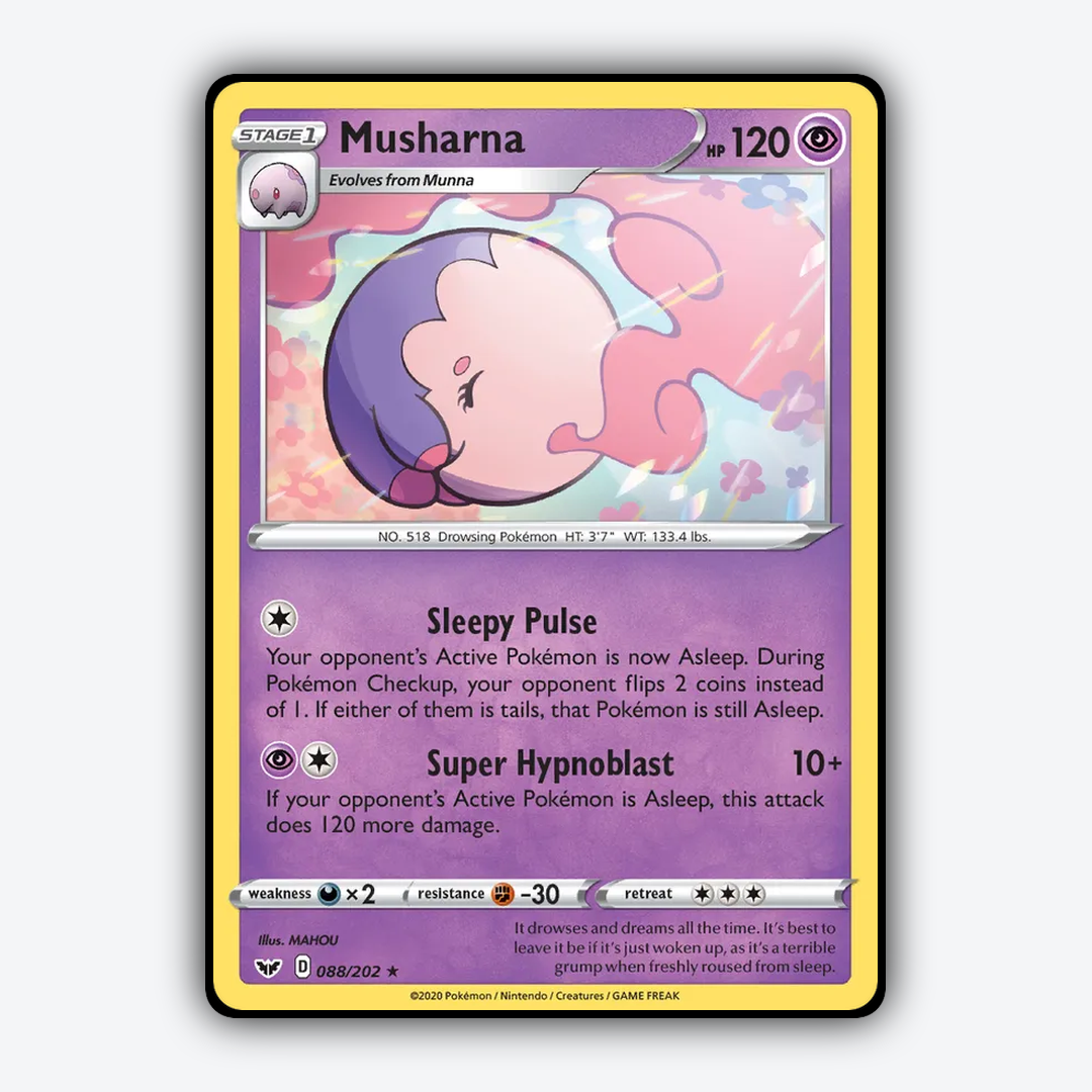 Musharna 088/202 - Sword & Shield Set - Card Rug