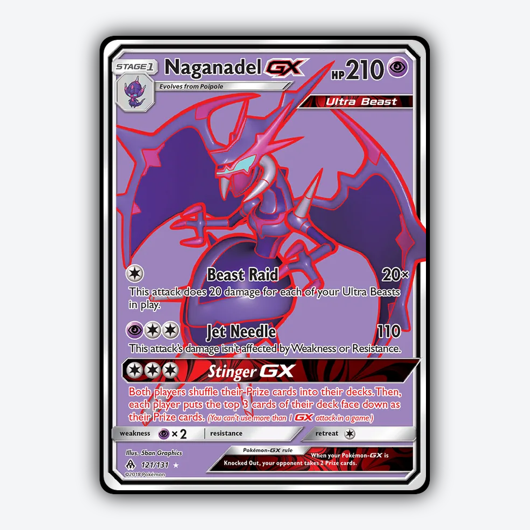 Naganadel-GX 121/131 - Forbidden Light Set - Card Rug