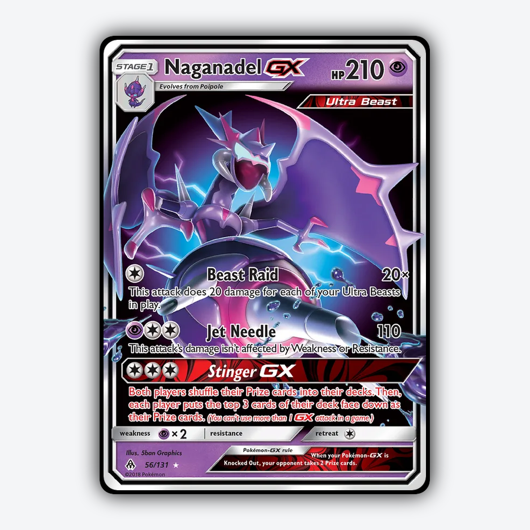 Naganadel-GX 056/131 - Forbidden Light Set - Card Rug