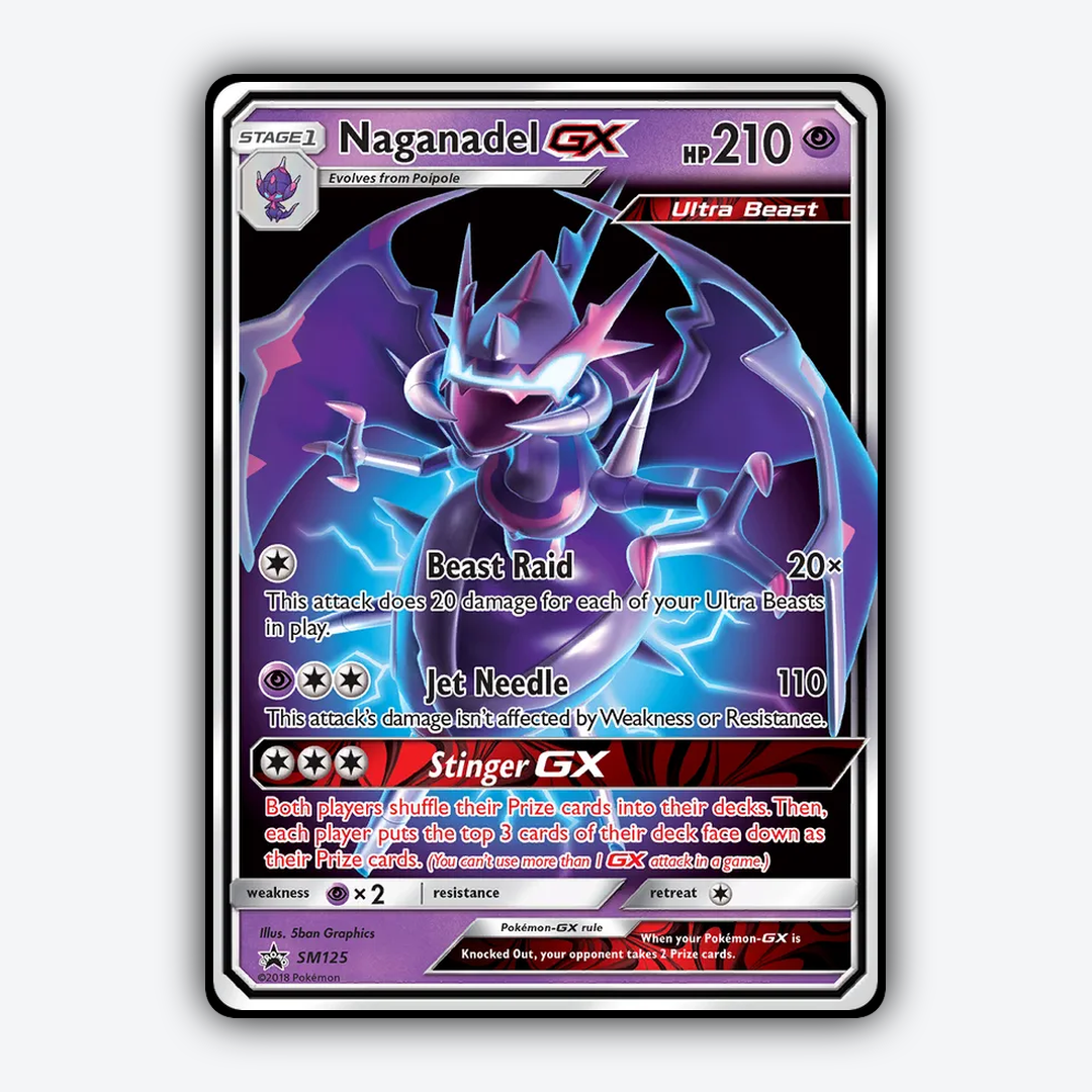 Naganadel-GX #125 - SM Black Star Promos Set - Card Rug