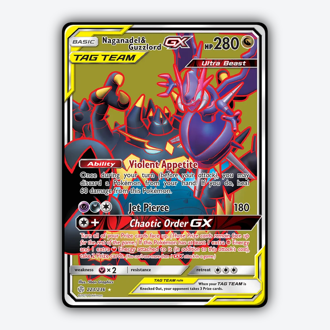 Naganadel & Guzzlord-GX 223/236 - Cosmic Eclipse Set - Card Rug
