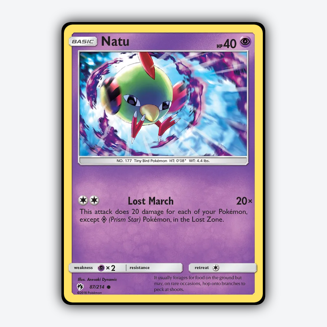 Natu 087/214 - Lost Thunder Set - Card Rug
