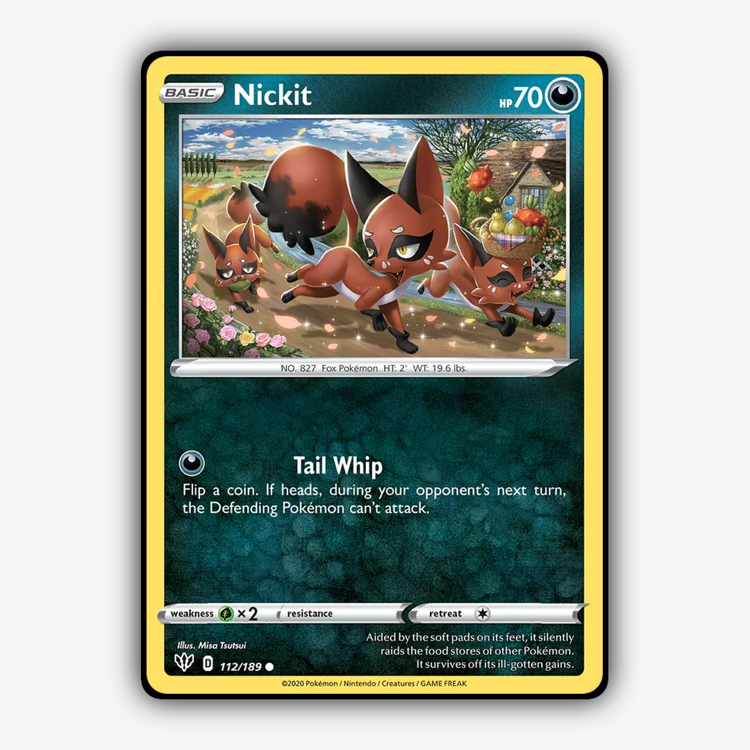 Nickit 112/189 - Darkness Ablaze Set - Card Rug