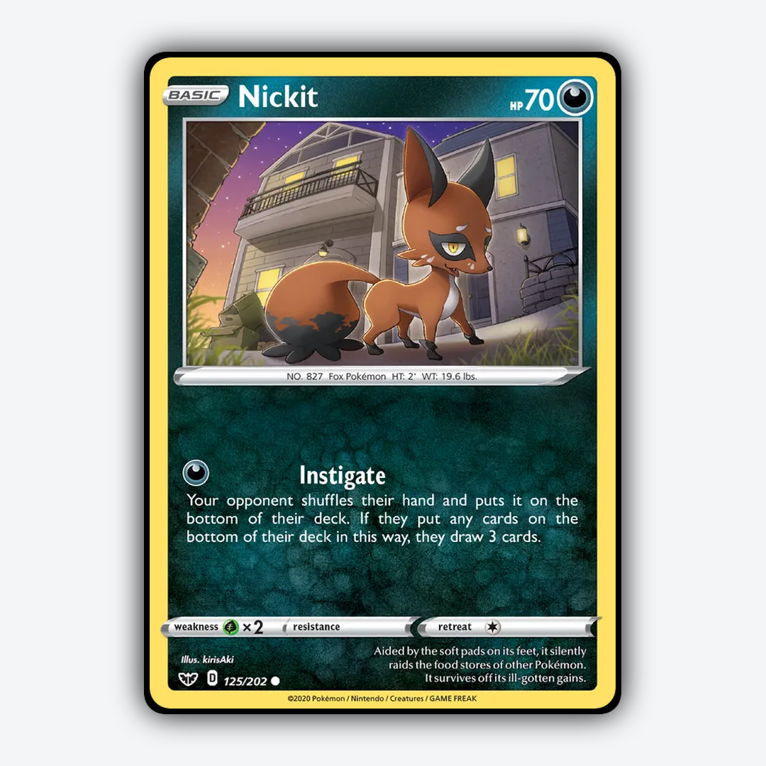 Nickit 125/202 - Sword & Shield Set - Card Rug