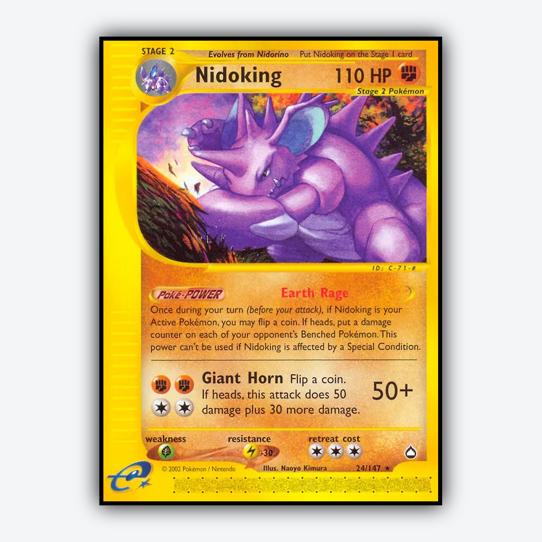 Nidoking 024/147 - Aquapolis Set - Card Rug