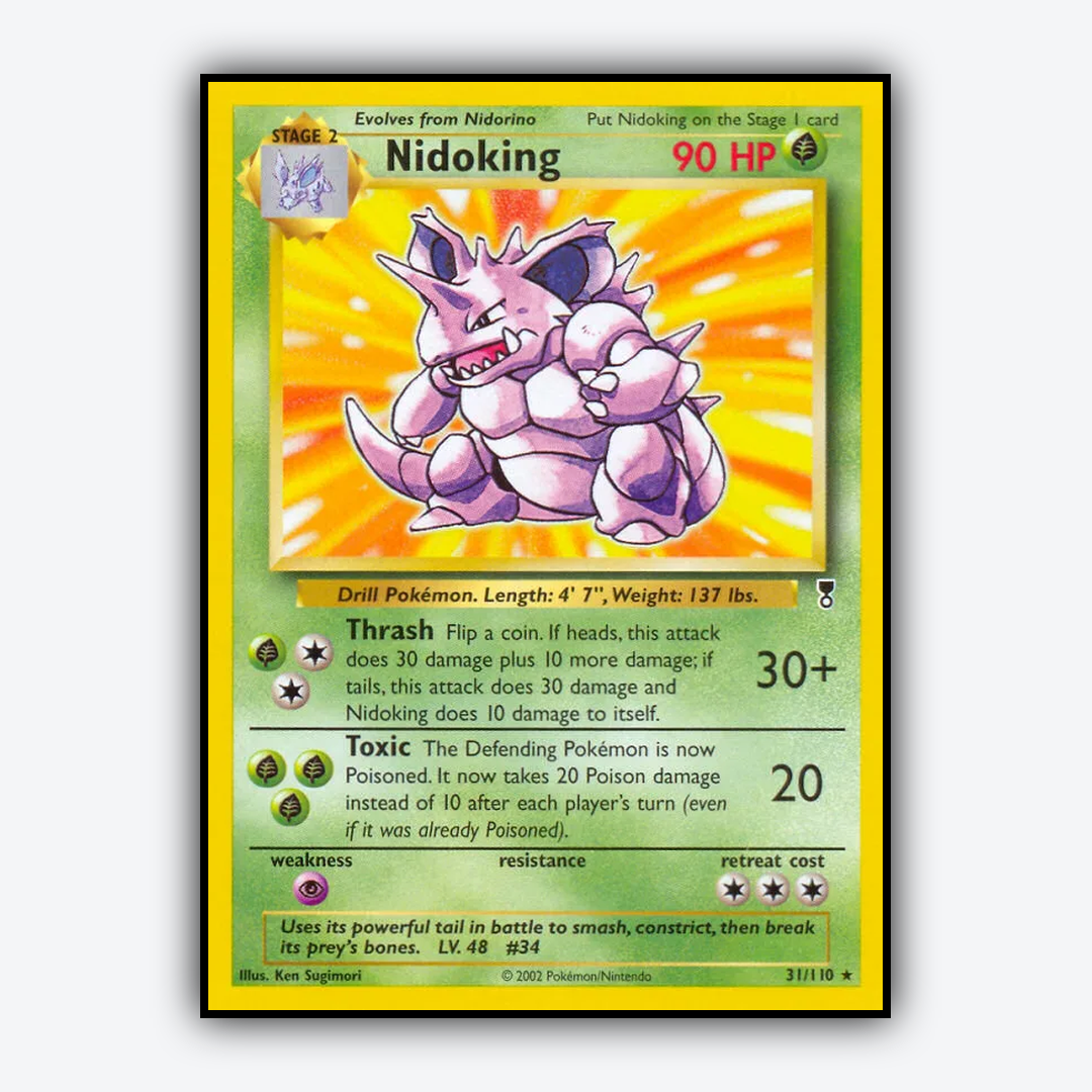 Nidoking 031/110 - Legendary Collection Set - Card Rug