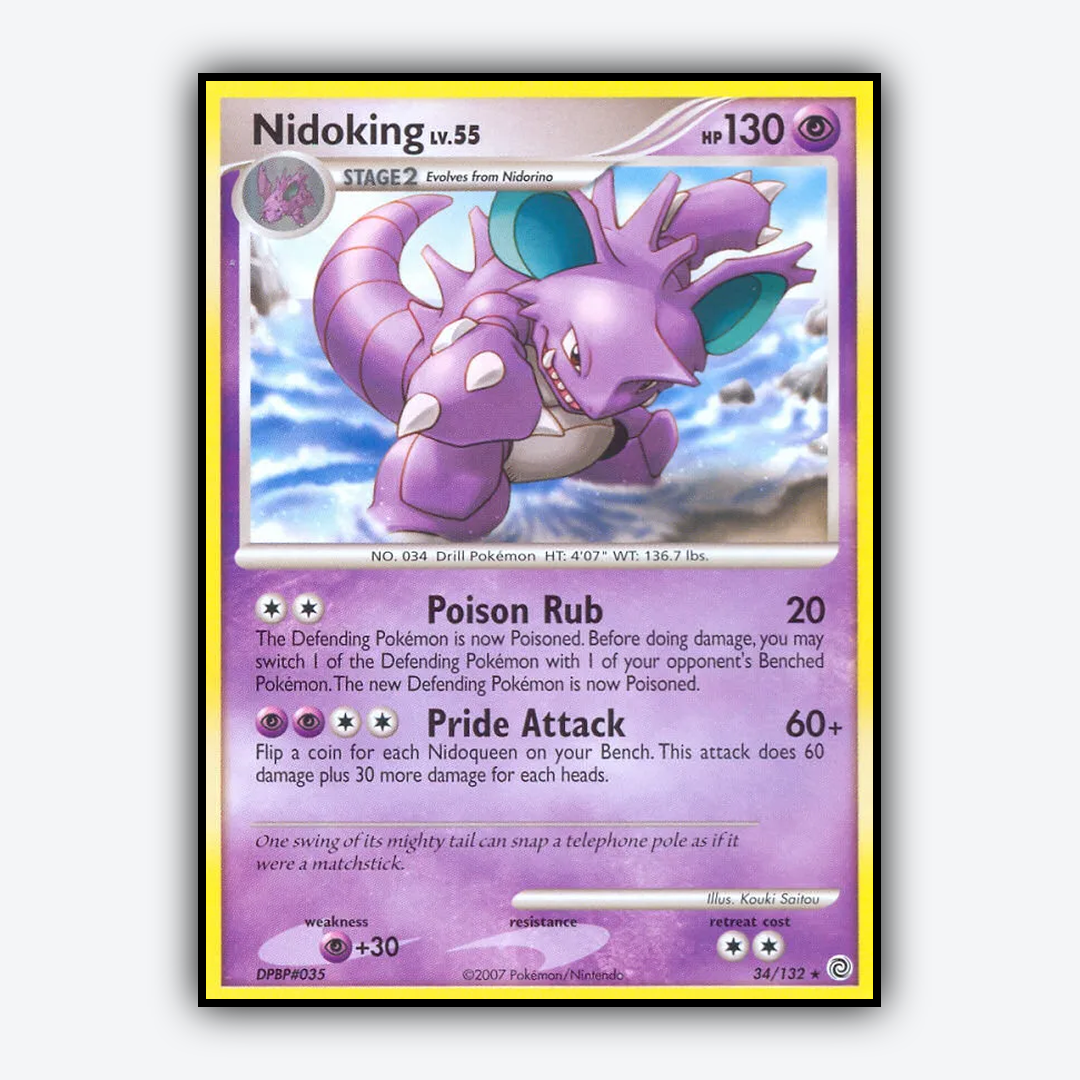 Nidoking 034/132 - Secret Wonders Set - Card Rug