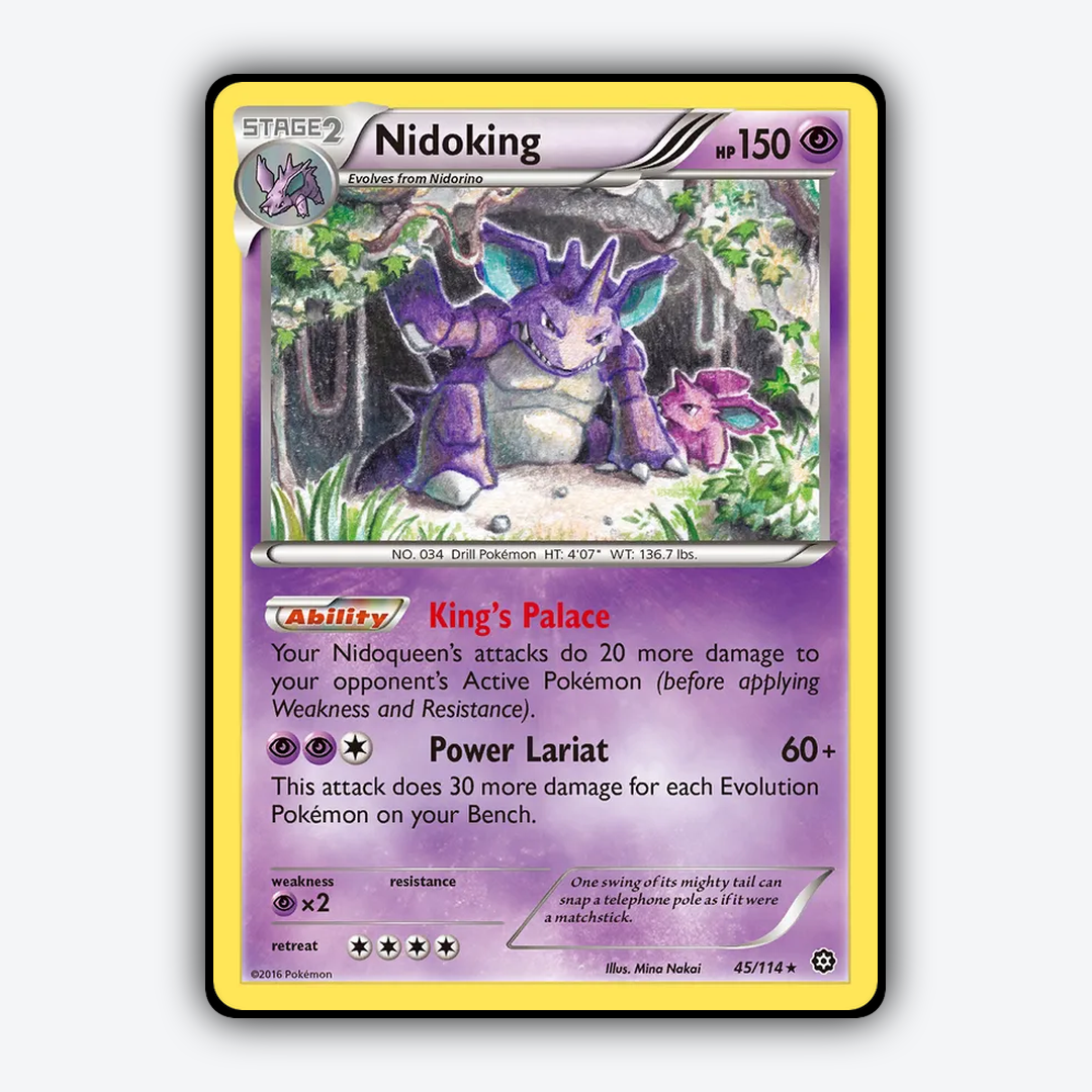 Nidoking 045/114 - Steam Siege Set - Card Rug