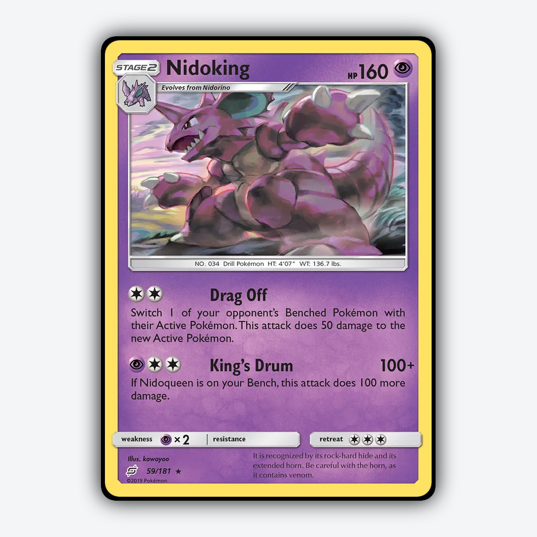 Nidoking 059/181 - Team Up Set - Card Rug