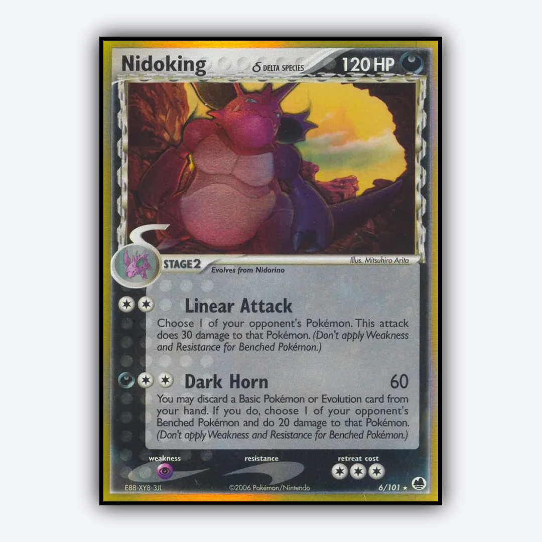 Nidoking δ 006/101 - Dragon Frontiers Set - Card Rug
