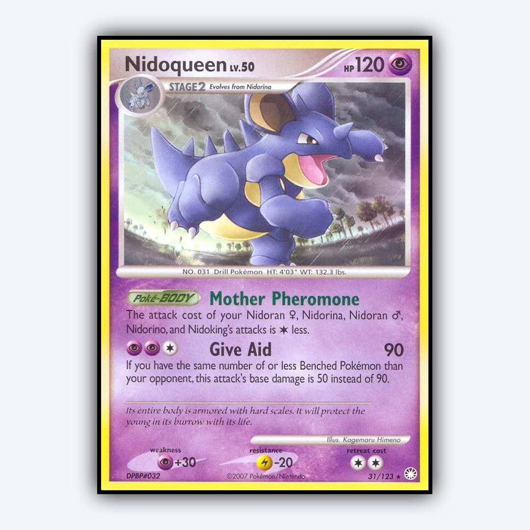 Nidoqueen 031/123 - Mysterious Treasures Set - Card Rug