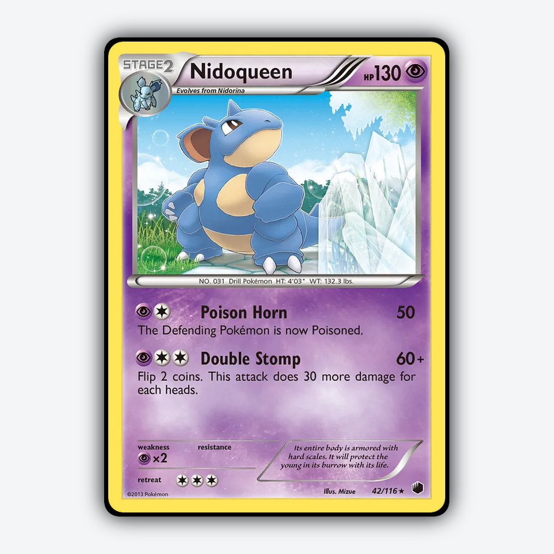 Nidoqueen 042/116 - Plasma Freeze Set - Card Rug