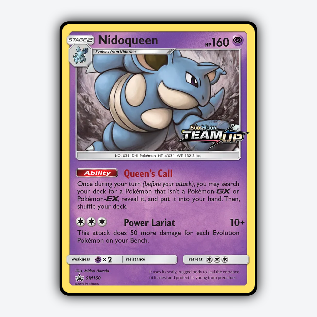 Nidoqueen #160 - SM Black Star Promos Set - Card Rug