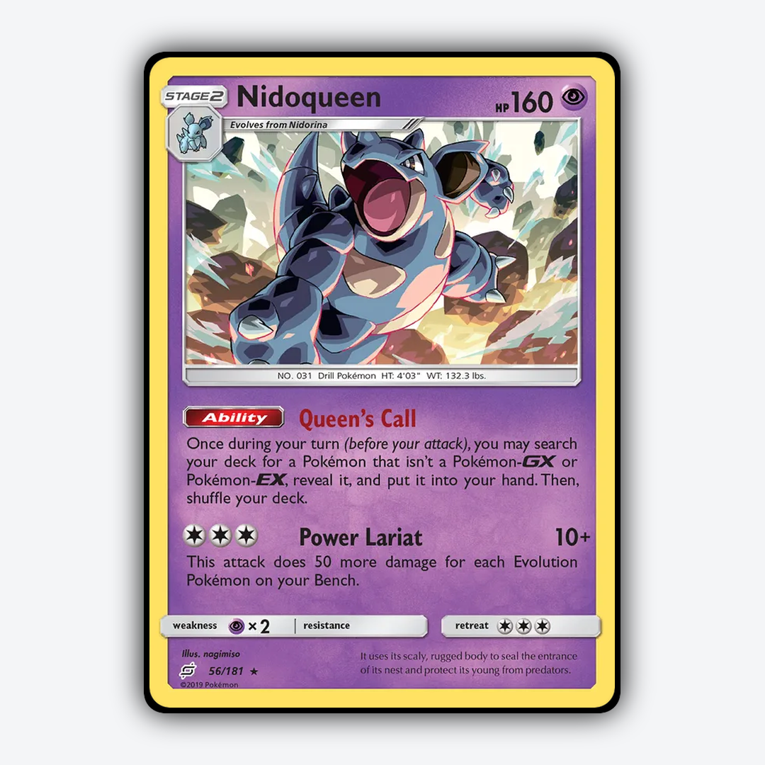 Nidoqueen 056/181 - Team Up Set - Card Rug