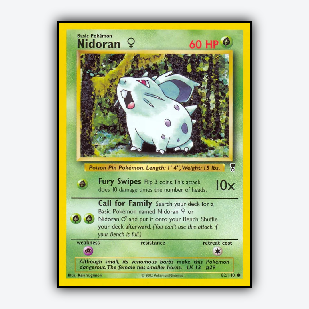 Nidoran ♀ 082/110 - Legendary Collection Set - Card Rug