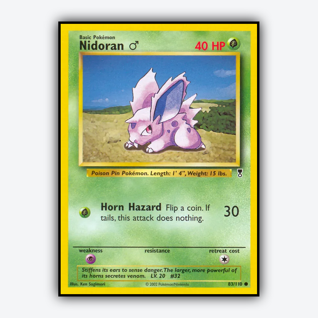 Nidoran ♂ 083/110 - Legendary Collection Set - Card Rug