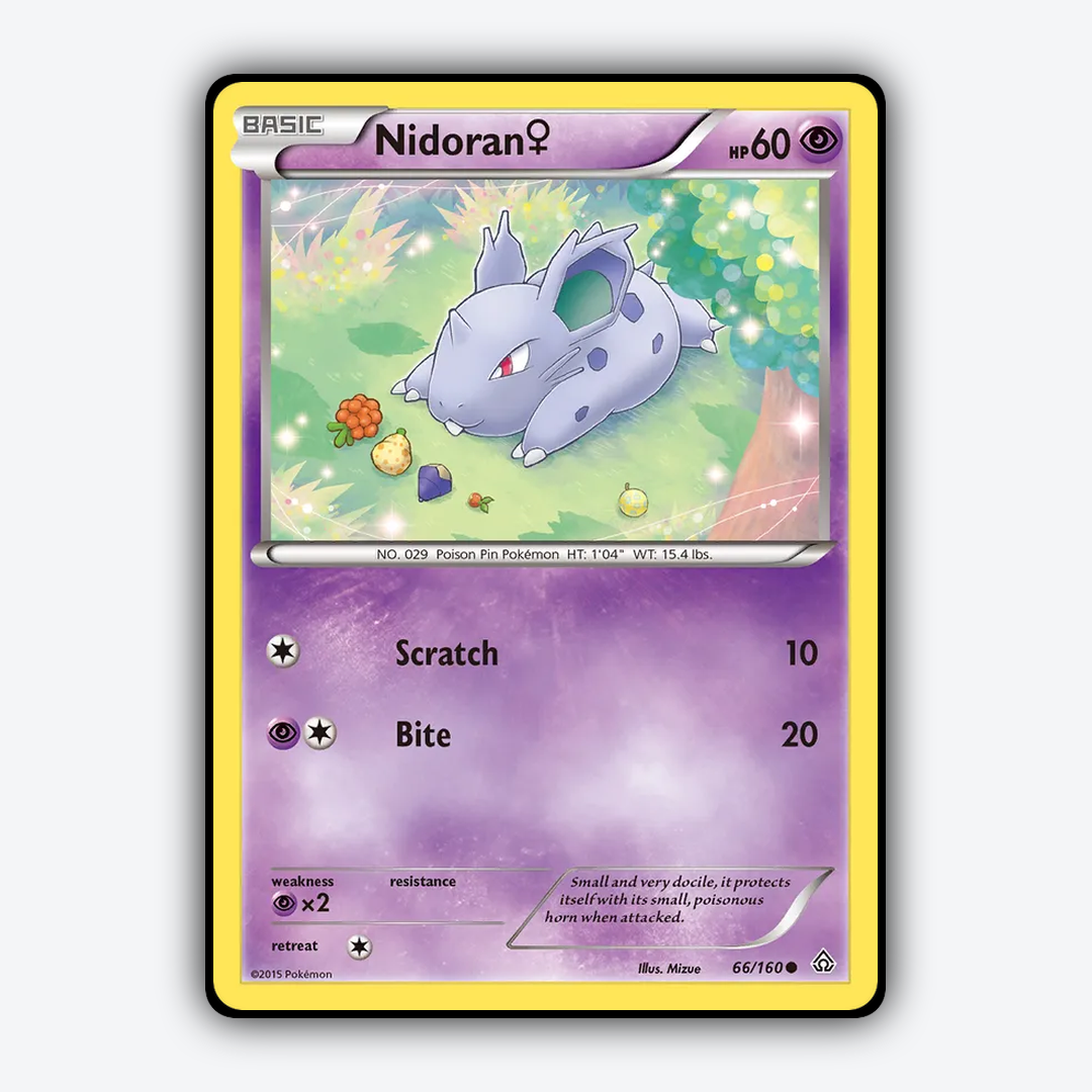 Nidoran ♀ 066/160 - Primal Clash Set - Card Rug