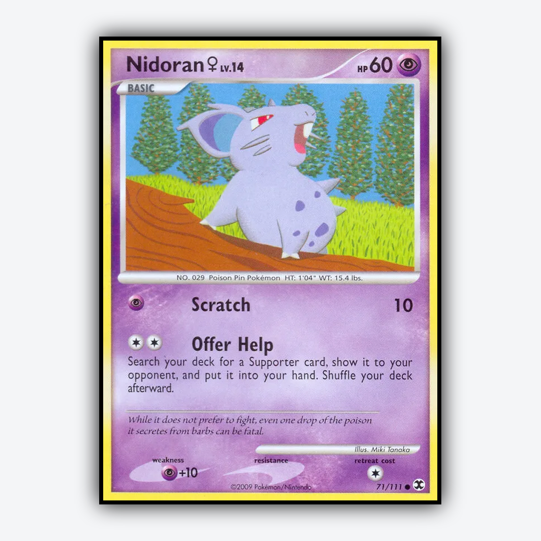 Nidoran ♀ 071/111 - Rising Rivals Set - Card Rug