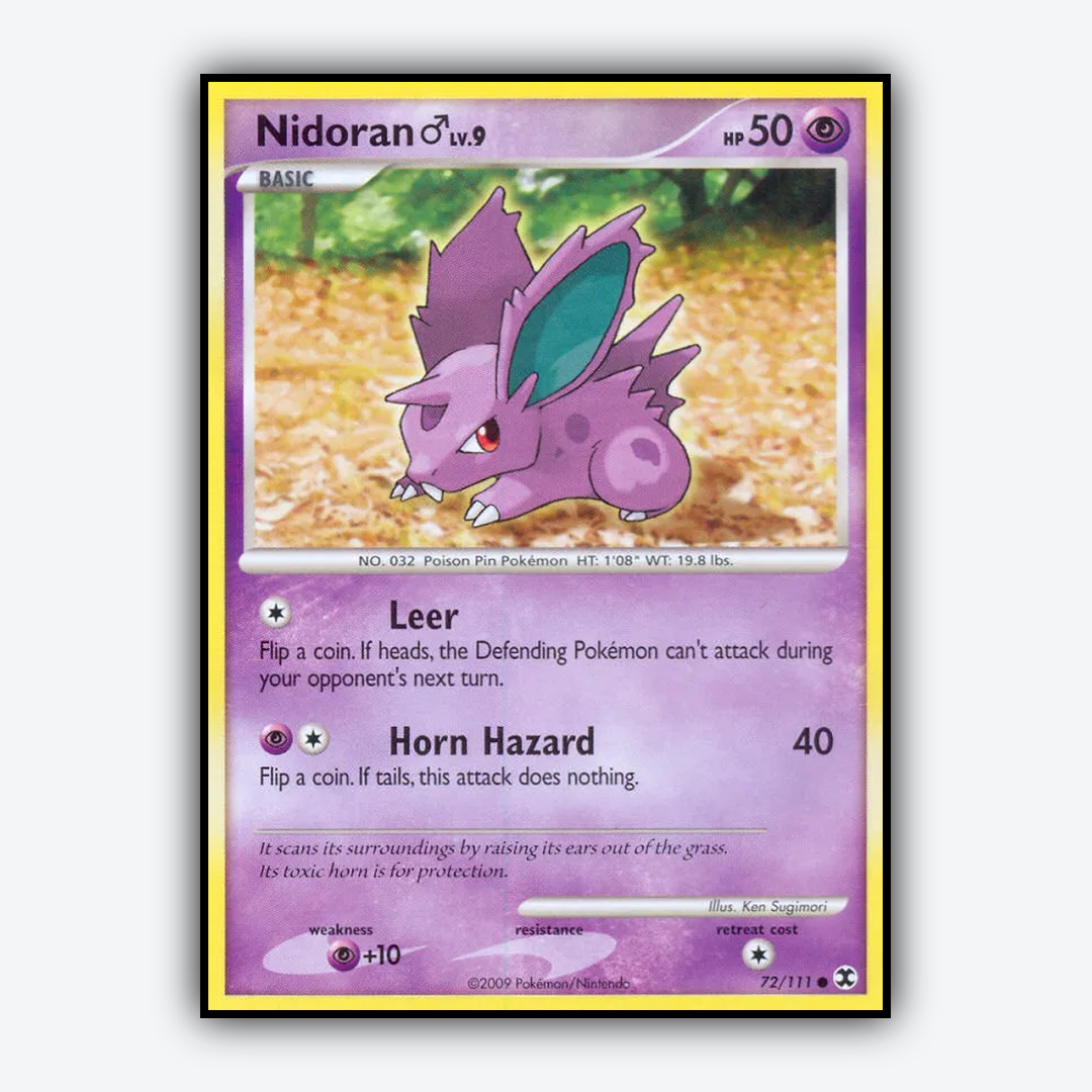 Nidoran ♂ 072/111 - Rising Rivals Set - Card Rug
