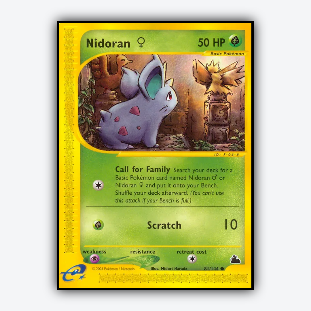 Nidoran ♀ 081/144 - Skyridge Set - Card Rug