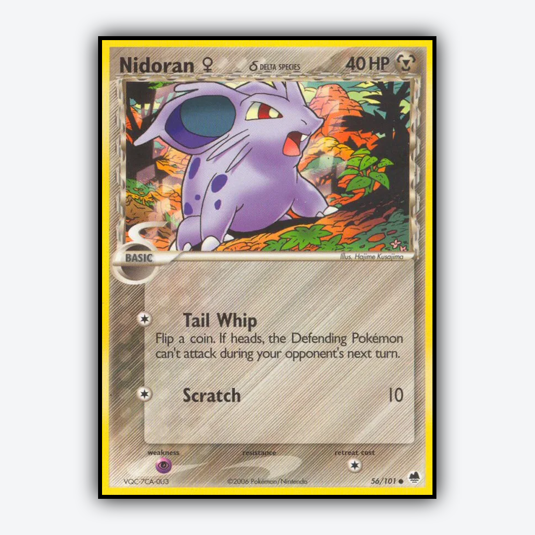 Nidoran ♀ δ 056/101 - Dragon Frontiers Set - Card Rug