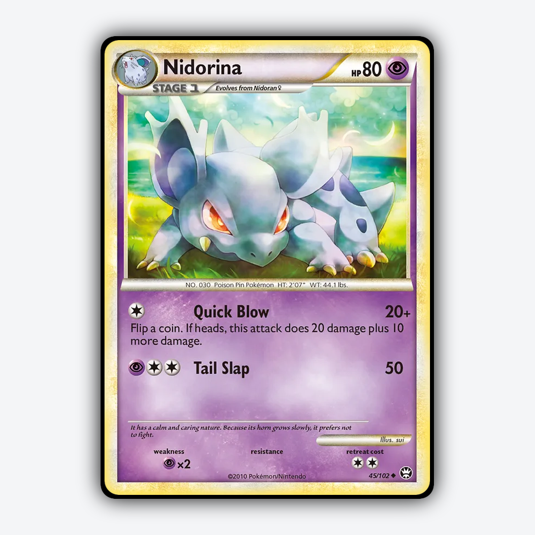 Nidorina 045/102 - HS—Triumphant Set - Card Rug