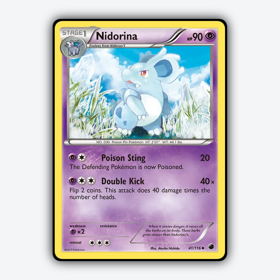 Nidorina 041/116 - Plasma Freeze Set - Card Rug