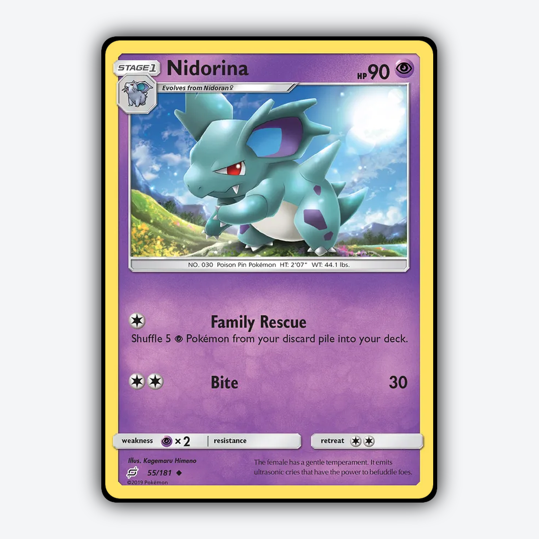 Nidorina 055/181 - Team Up Set - Card Rug