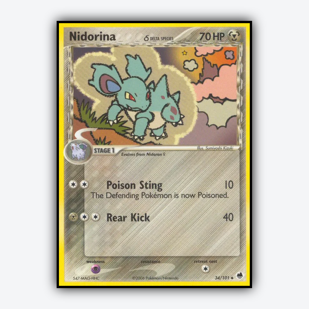 Nidorina δ 034/101 - Dragon Frontiers Set - Card Rug