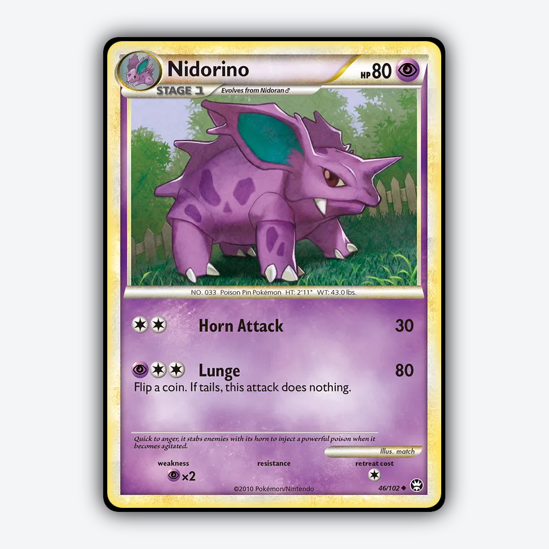 Nidorino 046/102 - HS—Triumphant Set - Card Rug