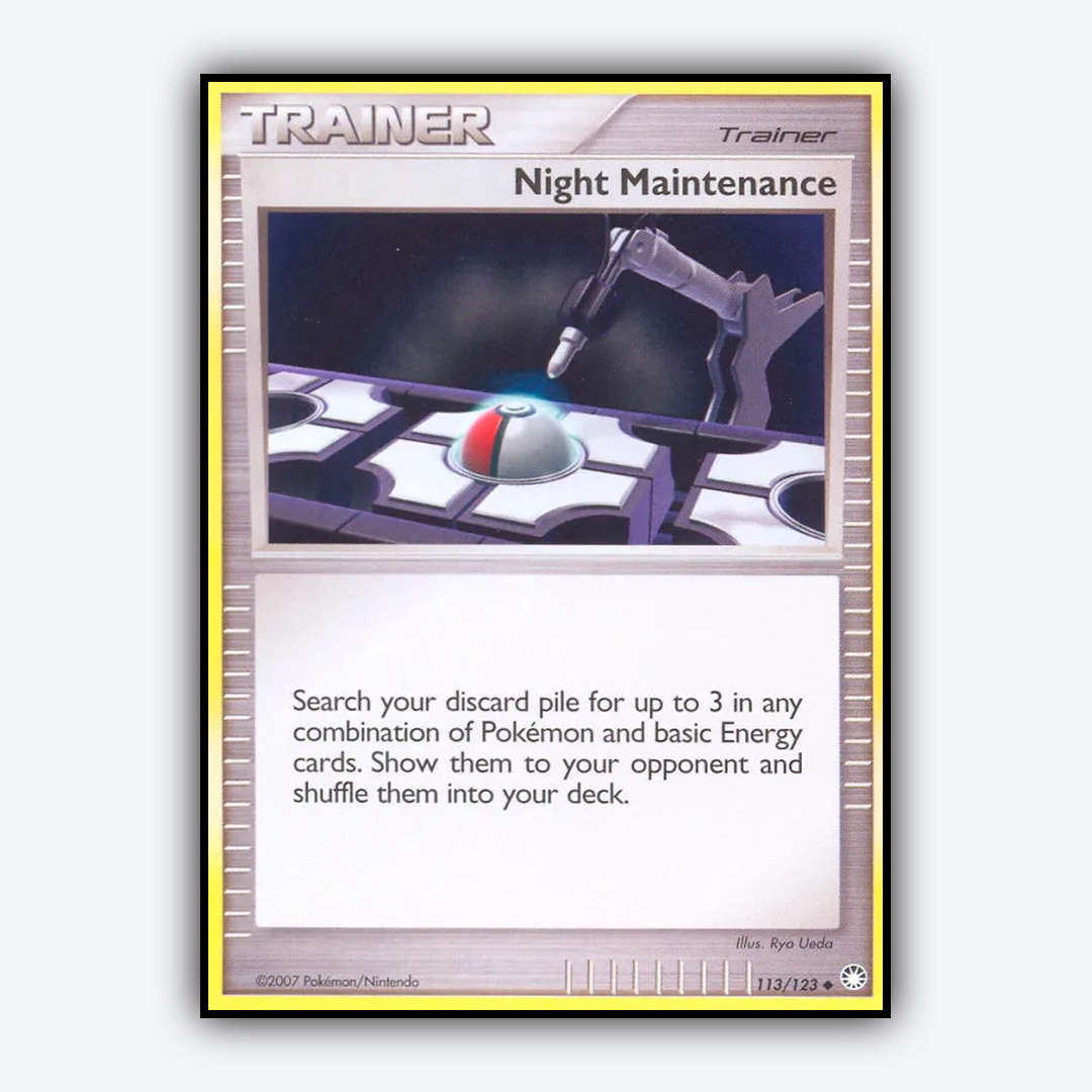 Night Maintenance 113/123 - Mysterious Treasures Set - Card Rug